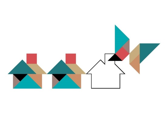 >Das neue Tangram-Muster der Straub & Partner AG