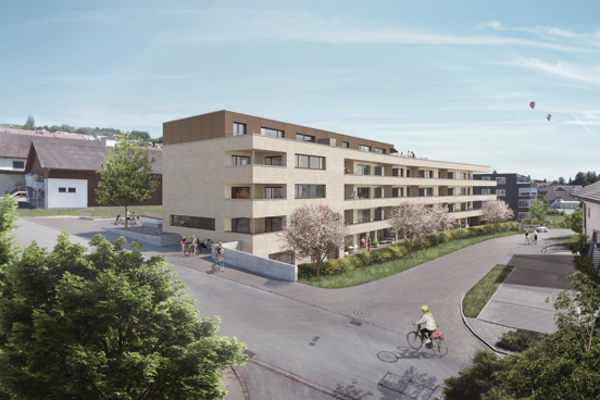 >Überbauung Generationenweg Seengen