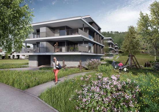 >Überbauung Rössliacker Brugg exklusives Wohnen