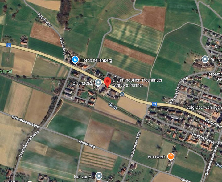 Screenshot Google Maps Wehntal